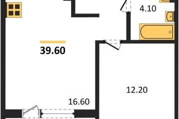 Фото №1: 1-комнатная квартира 38 м², 24/24 эт. - Краснодар, мкр. ЖК Все Свои Вип, ул. Колхозная, 5/2