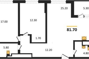 Фото №1: 2-комнатная квартира 81 м², 23/24 эт. - Краснодар, мкр. ЖК Все Свои Вип, ул. Колхозная, 5/2