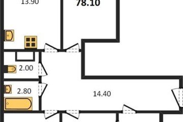 Фото №1: 3-комнатная квартира 78 м², 7/16 эт. - Краснодар, мкр. жилой комплекс Самолёт-5,
