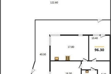 Фото №1: 2-комнатная квартира 222 м², 2/16 эт. - Краснодар, мкр. жилой комплекс Самолёт-5,