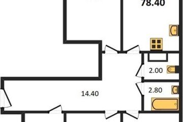 Фото №1: 3-комнатная квартира 78 м², 6/16 эт. - Краснодар, мкр. жилой комплекс Самолёт-5, ул. Ивана Беличенко, 103к1