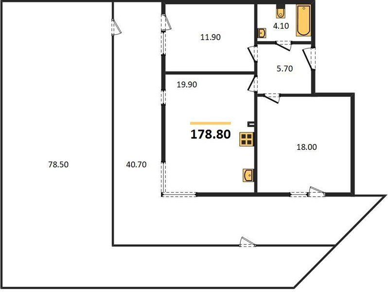 Фото №1: 2-комнатная квартира 178&nbsp;м², 2/16&nbsp;эт. - Краснодар, Прикубанский внутригородской округ, мкр. жилой комплекс Самолёт-3, ул. Ивана Беличенко