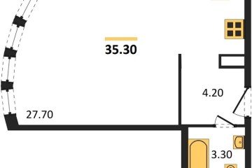 Фото №1: Студия 35 м², 7/16 эт. - Краснодар, мкр. жилой комплекс Самолёт-6, ул. Ивана Беличенко, 90к1