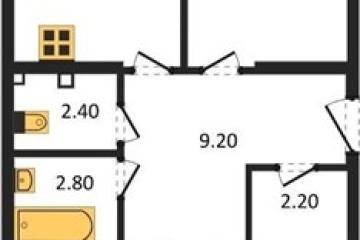 Фото №1: 3-комнатная квартира 82 м², 2/16 эт. - Краснодар, мкр. ЖК Самолёт-6,