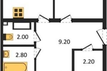 Фото №1: 3-комнатная квартира 82 м², 5/16 эт. - Краснодар, мкр. жилой комплекс Самолёт-6,