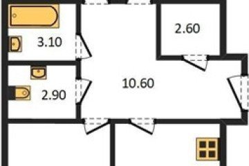 Фото №1: 3-комнатная квартира 86 м², 1/16 эт. - Краснодар, мкр. жилой комплекс Самолёт-6, ул. Ивана Беличенко, 92к4