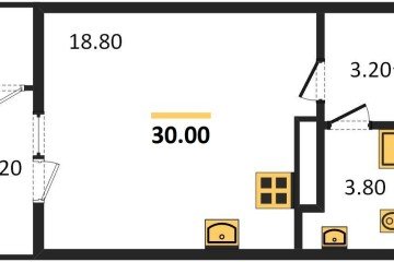 Фото №1: Студия 30 м², 22/24 эт. - Краснодар, мкр. ЖК Рекорд,