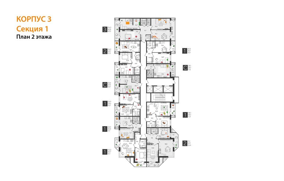Фото №4: 1-комнатная квартира 36&nbsp;м², 2/24&nbsp;эт. - Краснодар, Карасунский внутригородской округ, Черёмушки, мкр. ЖК Рекорд
