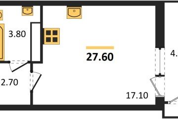 Фото №1: Студия 27 м², 14/24 эт. - Краснодар, мкр. ЖК Рекорд,