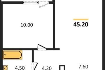 Фото №1: 1-комнатная квартира 45 м², 7/8 эт. - Краснодар, мкр. жилой комплекс Югге,