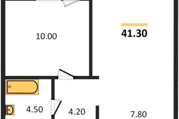 Фото №1: 1-комнатная квартира 43 м², 1/8 эт. - Краснодар, мкр. жилой комплекс Югге,