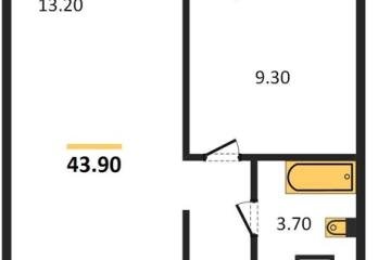 Фото №1: 1-комнатная квартира 43 м², 5/8 эт. - Краснодар, мкр. жилой комплекс Югге,