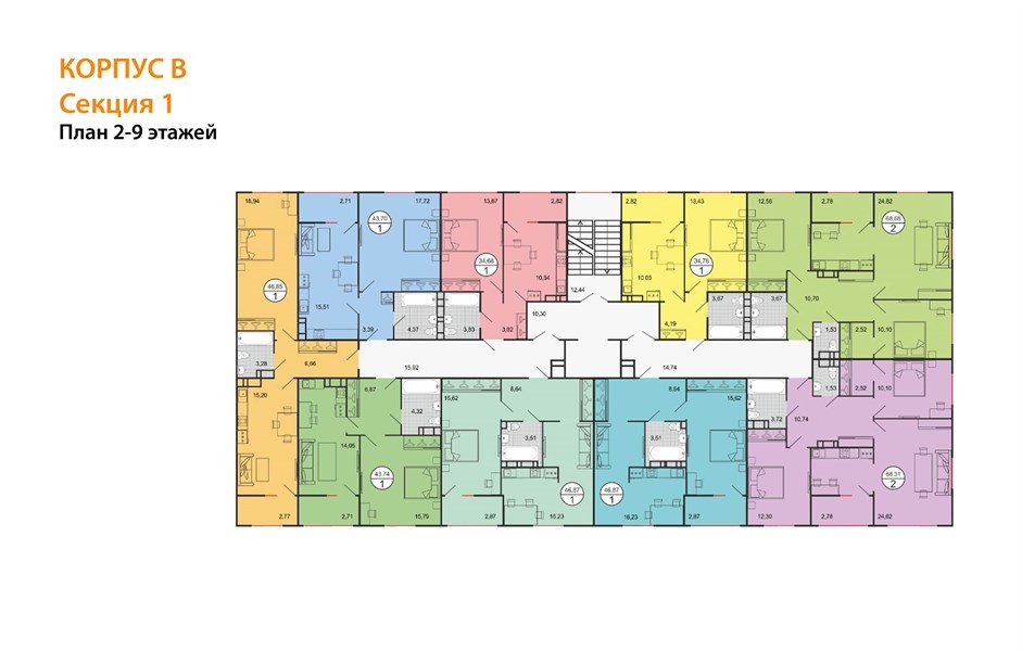 Фото №4: 1-комнатная квартира 34&nbsp;м², 7/9&nbsp;эт. - Краснодар, Прикубанский внутригородской округ, мкр. жилой комплекс Событие