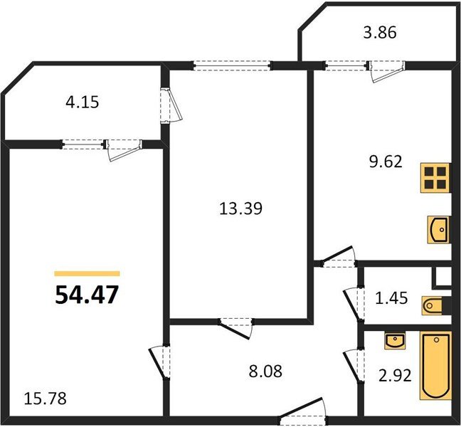 Фото №1: 2-комнатная квартира 60&nbsp;м², 14/22&nbsp;эт. - Берёзовый, Прикубанский внутригородской округ, Витаминкомбинат, мкр. жилой комплекс Огурцы, ул. Целиноградская, 2Ик2