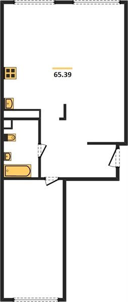 Фото №1: 2-комнатная квартира 65&nbsp;м², 7/24&nbsp;эт. - Краснодар, Центральный внутригородской округ, мкр. Черёмушки