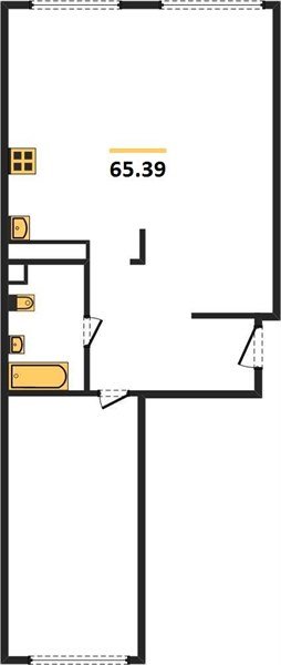 Фото №1: 2-комнатная квартира 65&nbsp;м², 15/24&nbsp;эт. - Краснодар, Центральный внутригородской округ, мкр. Черёмушки