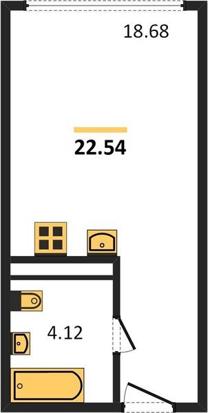 Фото №1: Студия 22&nbsp;м², 17/24&nbsp;эт. - Краснодар, Центральный внутригородской округ, мкр. Черёмушки