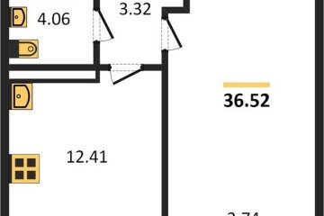 Фото №1: 1-комнатная квартира 36 м², 17/24 эт. - Краснодар, мкр. Черёмушки,