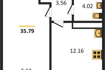 Фото №1: 1-комнатная квартира 36 м², 23/24 эт. - Краснодар, мкр. Черёмушки,