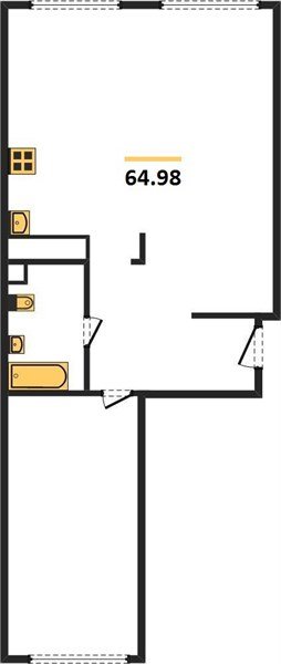 Фото №1: 2-комнатная квартира 65&nbsp;м², 20/24&nbsp;эт. - Краснодар, Центральный внутригородской округ, мкр. Черёмушки
