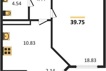 Фото №1: 1-комнатная квартира 39 м², 3/24 эт. - Краснодар, мкр. Черёмушки,
