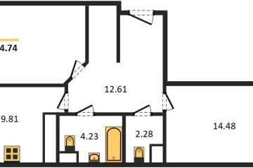 Фото №1: 2-комнатная квартира 64 м², 18/24 эт. - Краснодар, мкр. Черёмушки,