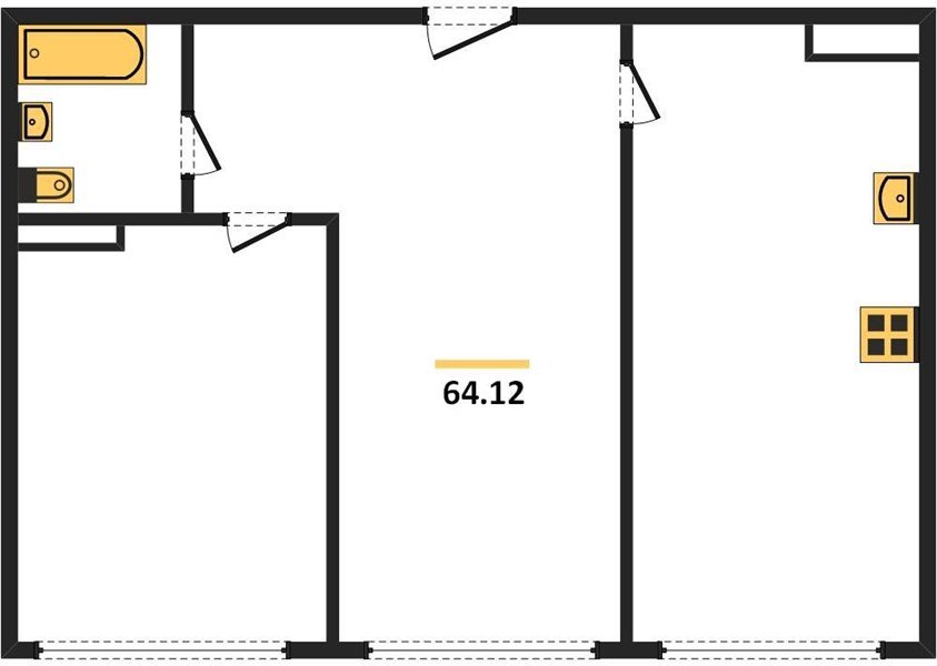 Фото №1: 2-комнатная квартира 64&nbsp;м², 3/24&nbsp;эт. - Краснодар, Центральный внутригородской округ, мкр. Черёмушки