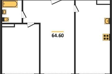 Фото №1: 2-комнатная квартира 64 м², 9/24 эт. - Краснодар, мкр. Черёмушки,