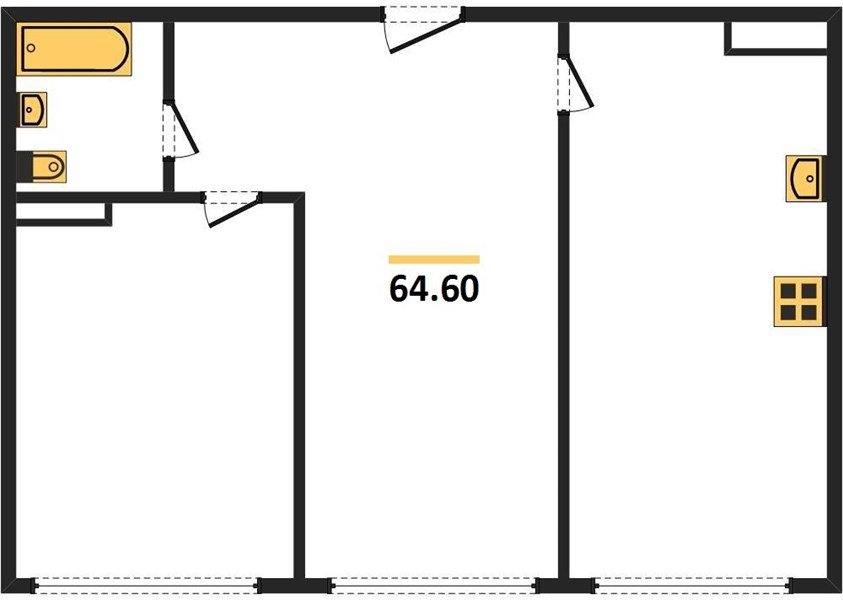 Фото №1: 2-комнатная квартира 64&nbsp;м², 9/24&nbsp;эт. - Краснодар, Центральный внутригородской округ, мкр. Черёмушки