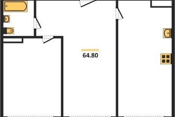 Фото №1: 2-комнатная квартира 64 м², 14/24 эт. - Краснодар, мкр. Черёмушки,