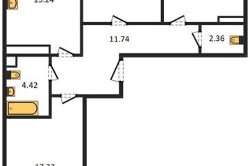 Фото №1: 3-комнатная квартира 85 м², 8/24 эт. - Краснодар, мкр. Черёмушки,