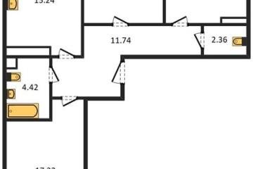 Фото №1: 3-комнатная квартира 85 м², 15/24 эт. - Краснодар, мкр. Черёмушки,