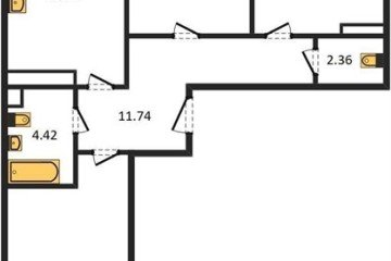 Фото №1: 3-комнатная квартира 85 м², 3/24 эт. - Краснодар, мкр. Черёмушки,