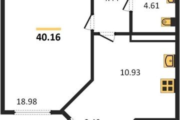 Фото №1: 1-комнатная квартира 40 м², 8/24 эт. - Краснодар, мкр. Черёмушки,