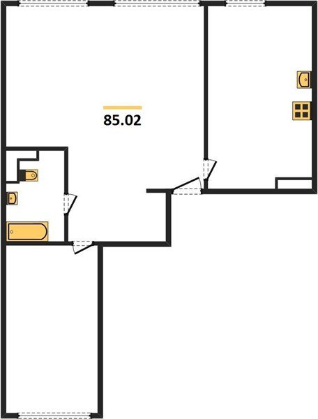 Фото №1: 3-комнатная квартира 85&nbsp;м², 8/24&nbsp;эт. - Краснодар, Центральный внутригородской округ, мкр. Черёмушки