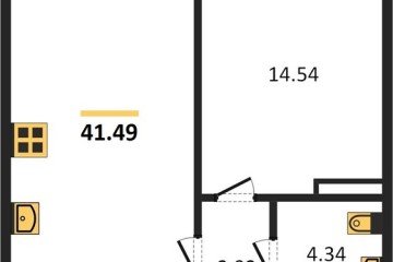 Фото №1: 1-комнатная квартира 41 м², 17/24 эт. - Краснодар, мкр. Черёмушки,