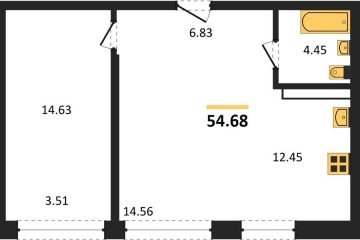 Фото №1: 2-комнатная квартира 54 м², 14/24 эт. - Краснодар, мкр. Черёмушки,