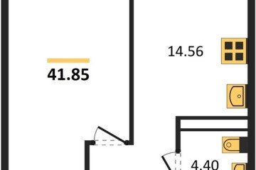 Фото №1: 1-комнатная квартира 42 м², 3/24 эт. - Краснодар, мкр. Черёмушки,