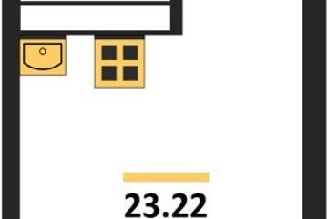 Фото №1: Студия 23&nbsp;м², 13/24&nbsp;эт. - Краснодар, мкр. Черёмушки, 