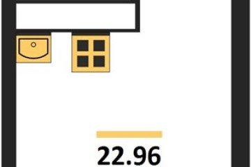 Фото №1: Студия 23&nbsp;м², 22/24&nbsp;эт. - Краснодар, мкр. Черёмушки, 