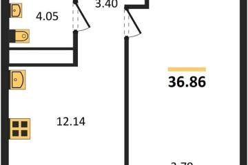 Фото №1: 1-комнатная квартира 36 м², 20/24 эт. - Краснодар, мкр. Черёмушки,