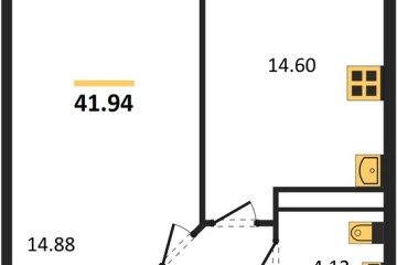 Фото №1: 1-комнатная квартира 42 м², 14/24 эт. - Краснодар, мкр. Черёмушки,