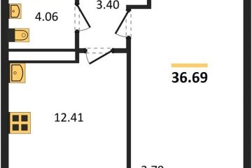 Фото №1: 1-комнатная квартира 36 м², 16/24 эт. - Краснодар, мкр. Черёмушки,