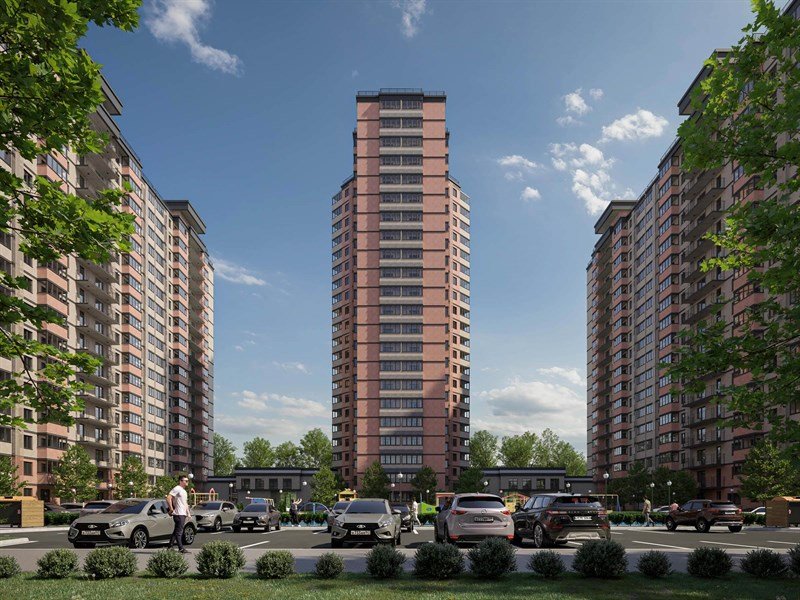Фото №4: 2-комнатная квартира 62&nbsp;м², 18/22&nbsp;эт. - Краснодар, Прикубанский внутригородской округ, ЖК Бауинвест, мкр. ЖК Парк у Дома