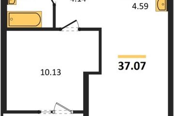 Фото №1: 1-комнатная квартира 39 м², 2/18 эт. - Краснодар, мкр. жилой квартал Патрики,
