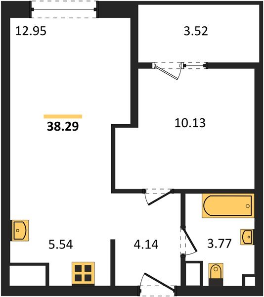 Фото №1: 1-комнатная квартира 40&nbsp;м², 16/18&nbsp;эт. - Краснодар, Карасунский внутригородской округ, Хлопчато-бумажный Комбинат, мкр. жилой квартал Патрики
