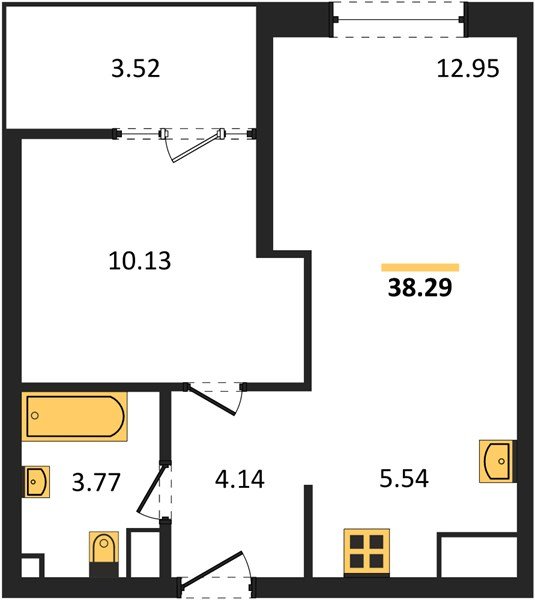 Фото №1: 1-комнатная квартира 40&nbsp;м², 14/18&nbsp;эт. - Краснодар, Карасунский внутригородской округ, Хлопчато-бумажный Комбинат, мкр. жилой квартал Патрики