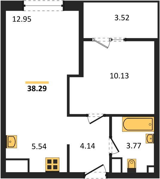 Фото №1: 1-комнатная квартира 40&nbsp;м², 17/18&nbsp;эт. - Краснодар, Карасунский внутригородской округ, Хлопчато-бумажный Комбинат, мкр. жилой квартал Патрики