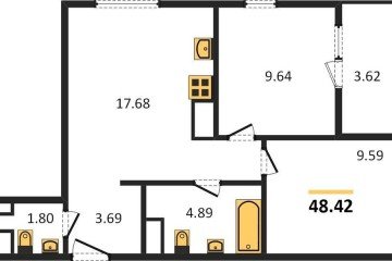 Фото №1: 2-комнатная квартира 51 м², 2/18 эт. - Краснодар, мкр. жилой квартал Патрики,