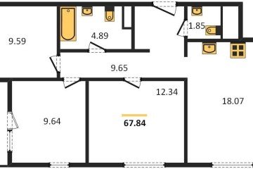 Фото №1: 3-комнатная квартира 68 м², 16/18 эт. - Краснодар, мкр. жилой квартал Патрики,